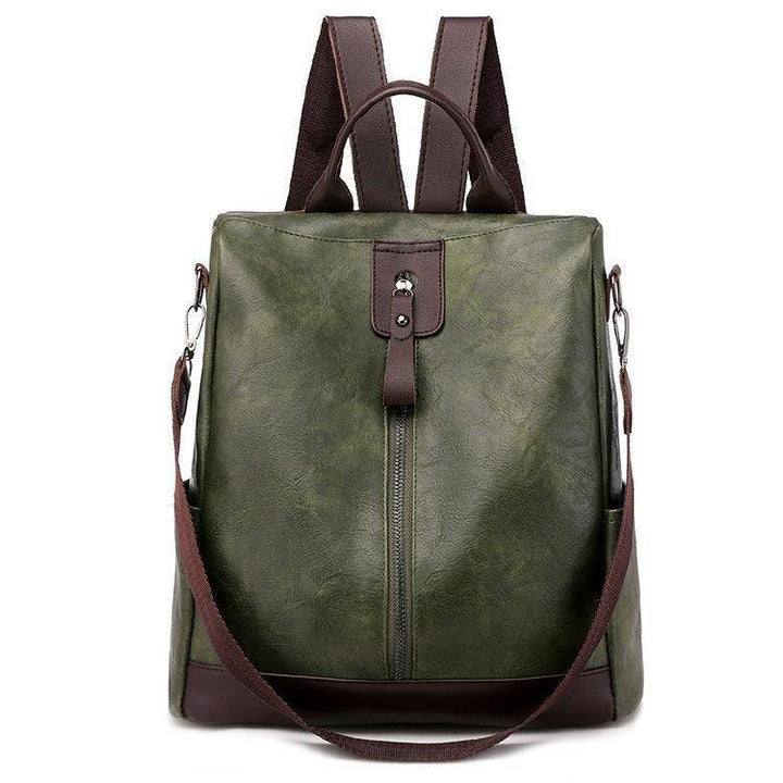 Levoire | Sac À Dos En Cuir Spacieux Et Polyvalent Avec Une Grande Capacité Vert