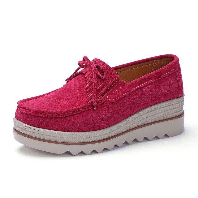 Levoire | Modernes Chaussures De Loisirs Pour Femmes Avec Semelle Douce Quastchen - Rose pâle