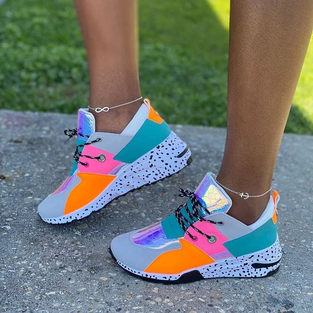 Levoire | Baskets Femme Toutes Saisons Multiblau