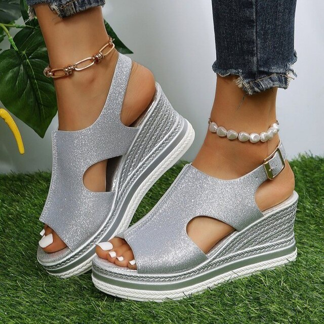 Levoire | Sandales Élégantes Pour Femmes Avec Boucle Argent