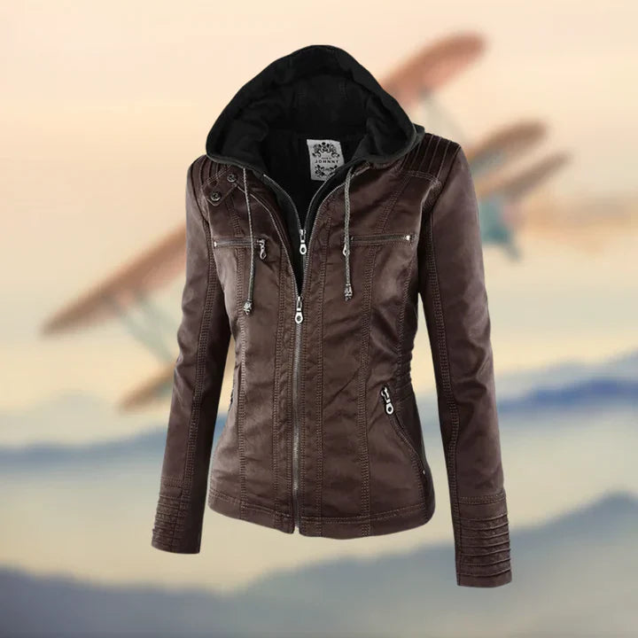 Levoire | Veste La Veste En Cuir Élégante Et Unique Marron
