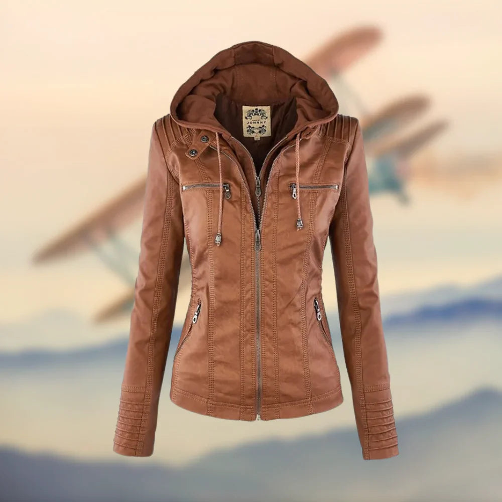 Levoire | Veste en cuir italienne faite à la main Braun