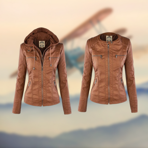 Levoire | Veste En Cuir Végétal Avec Style