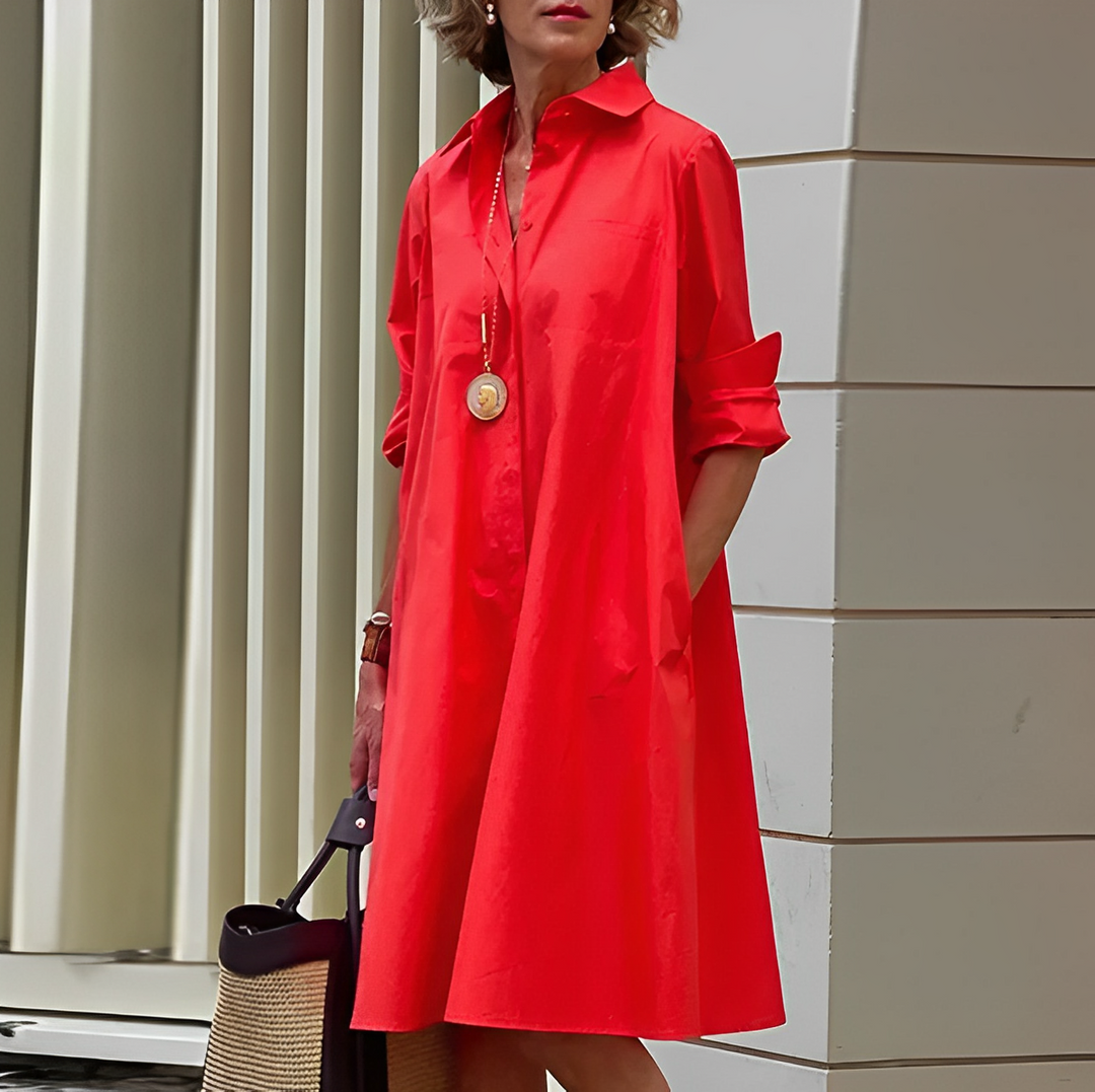 Levoire | Chemise À Poches Décontractée Minimaliste Rot
