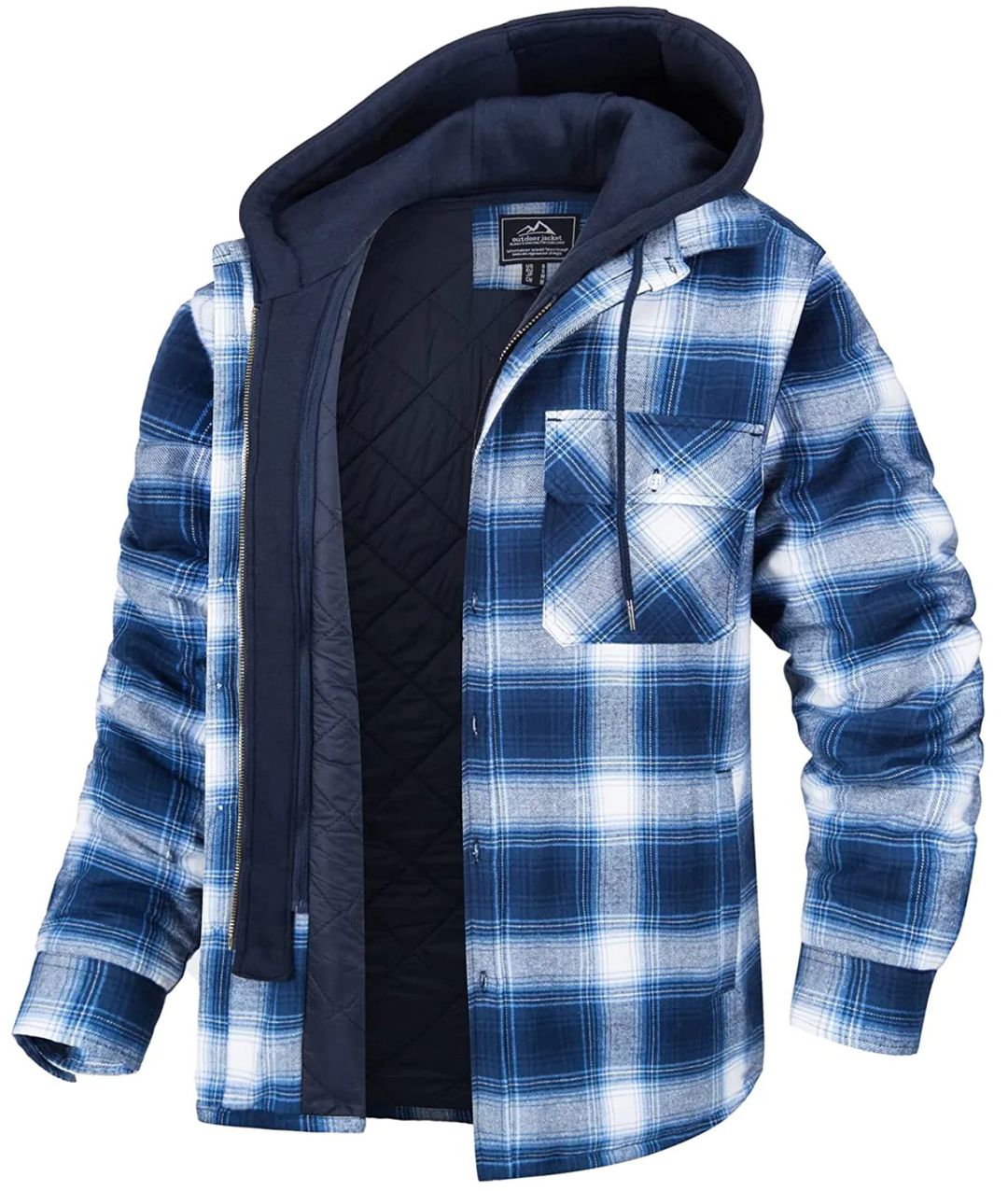 Levoire | Sweat À Capuche À Motifs Pour Hommes Bleu clair