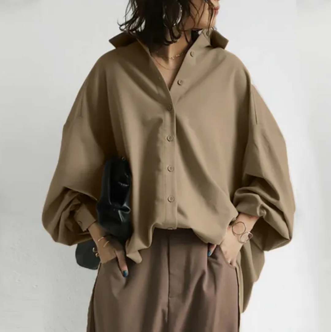 Levoire | Blouse femme col à revers Kaki