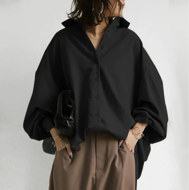 Levoire | Blouse femme col à revers Noir