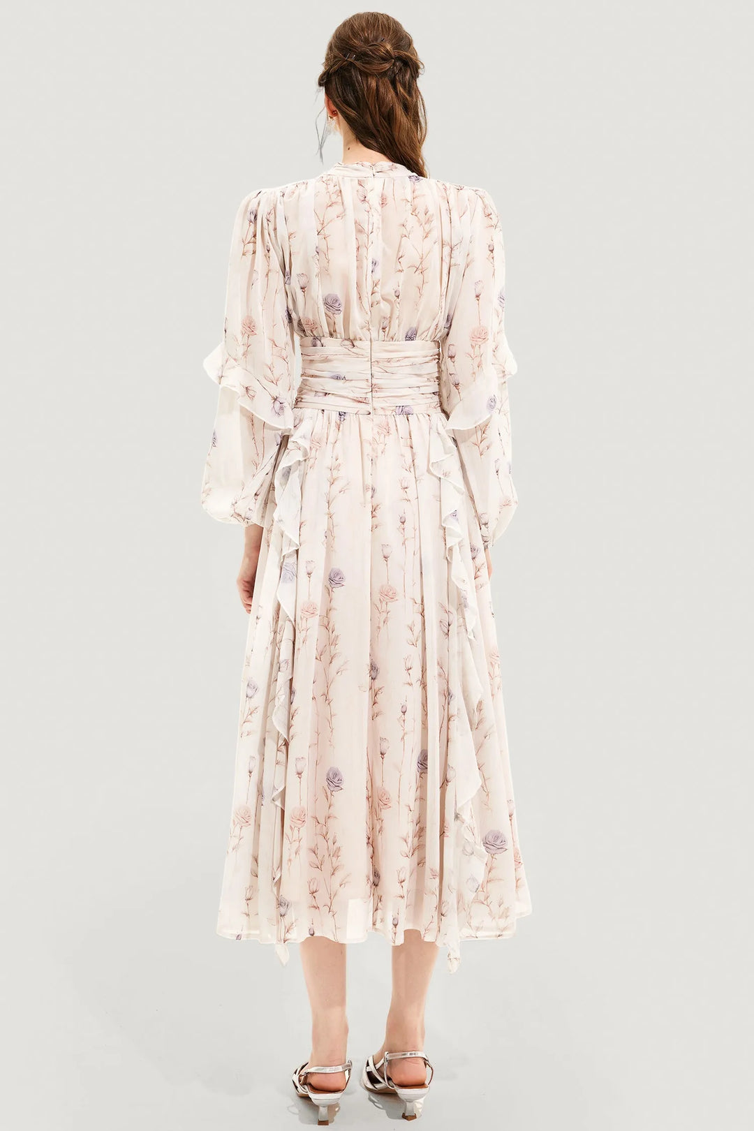 Levoire | Chic Couture Robe D'Été Avec Imprimé Floral - Été 2024