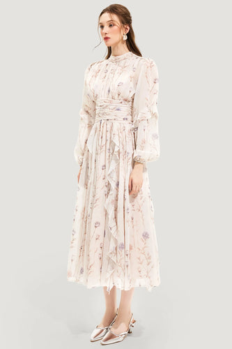 Levoire | Chic Couture Robe D'Été Avec Imprimé Floral - Été 2024