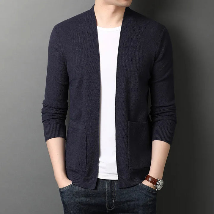 Levoire | Gilet Homme En Look Merino Chaud Violet foncé