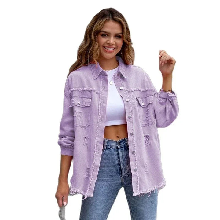 Levoire | Élégante Veste En Jean Décontractée