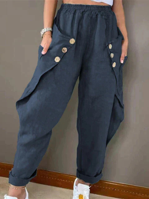 Levoire | Pantalons Au Style Rétro Bleu marine
