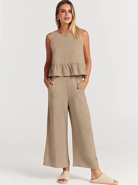 Levoire | Ensemble Décontracté Tendance Urbaine Beige