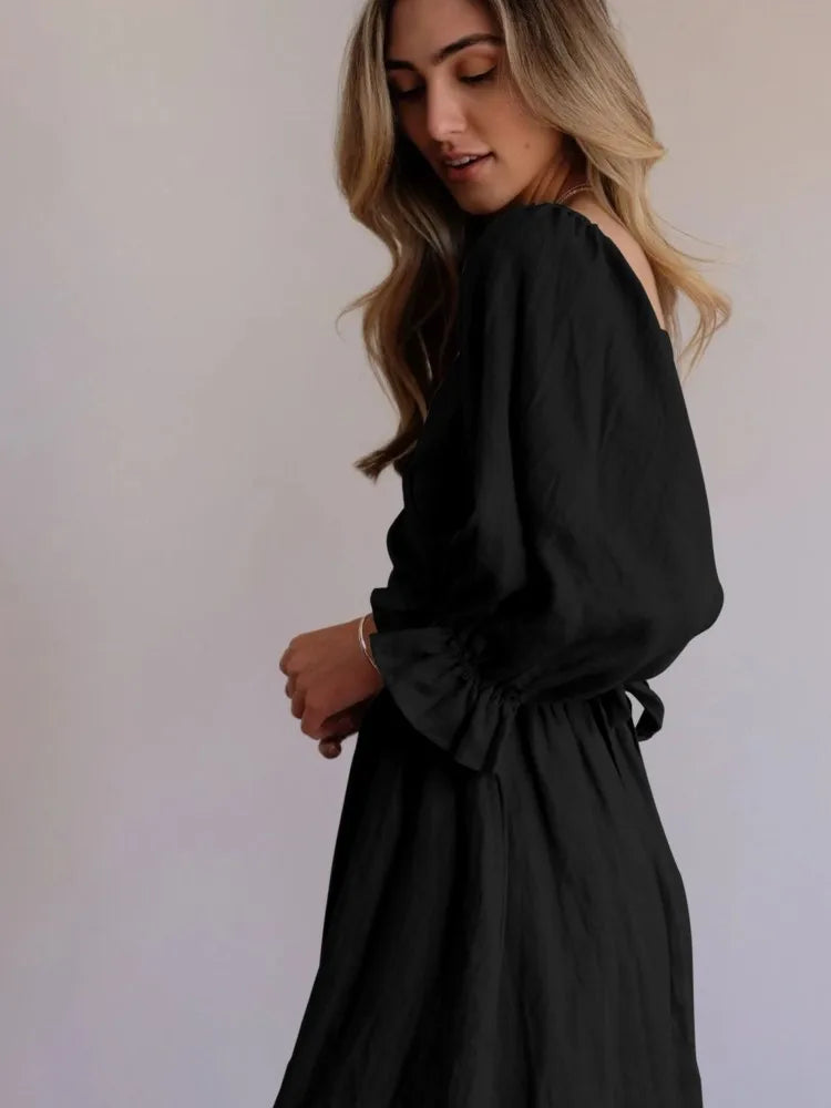 Levoire | Robe Élégante en Satin Fluide