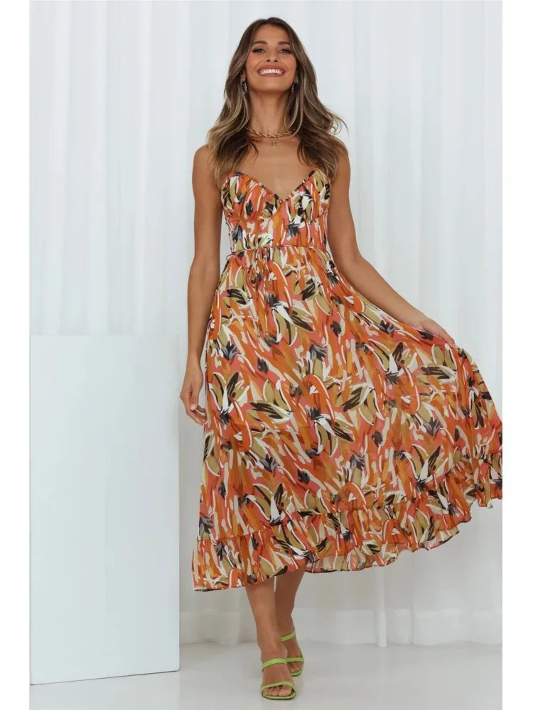 Levoire | Robe colorée confortable Orange