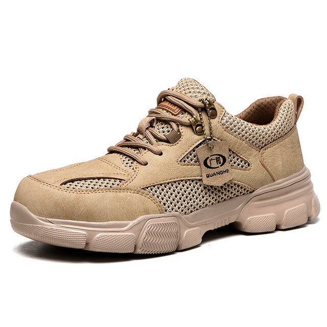 Levoire | Pointe En Acier Et Semelle En Kevlar Khaki T-shirt en filet