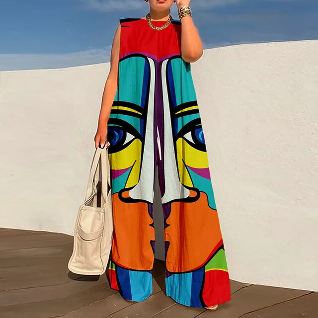 Levoire | Pantalon Avec Jambe Large Overall Multicolore