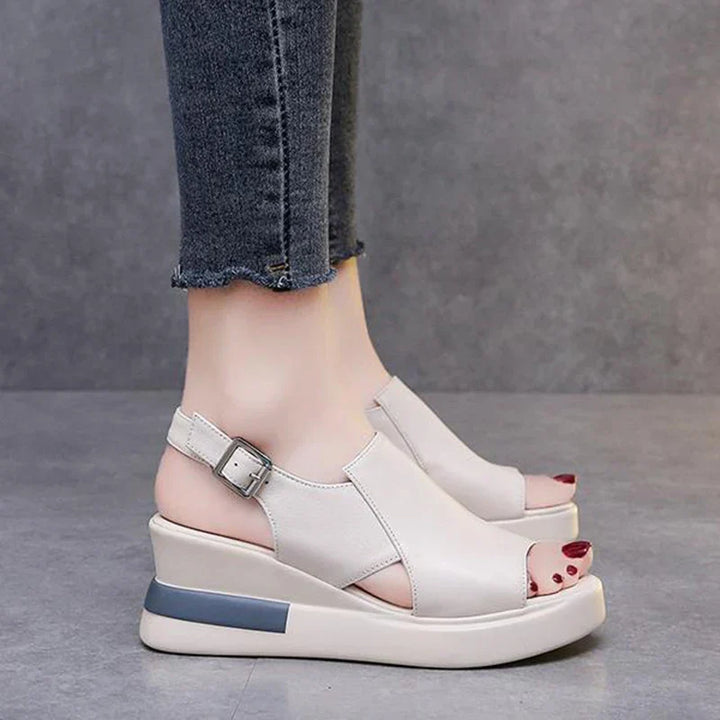 Levoire | Sandales Orthopédiques Modernes Avec Hauts Talons Beige