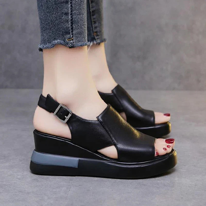 Levoire | Sandales Orthopédiques Modernes Avec Hauts Talons Noir