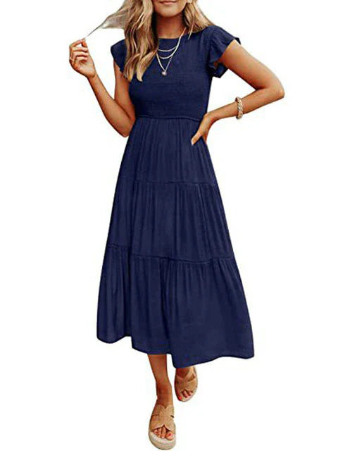 Levoire | Robe De Vendange Pour Femmes Bleu foncé