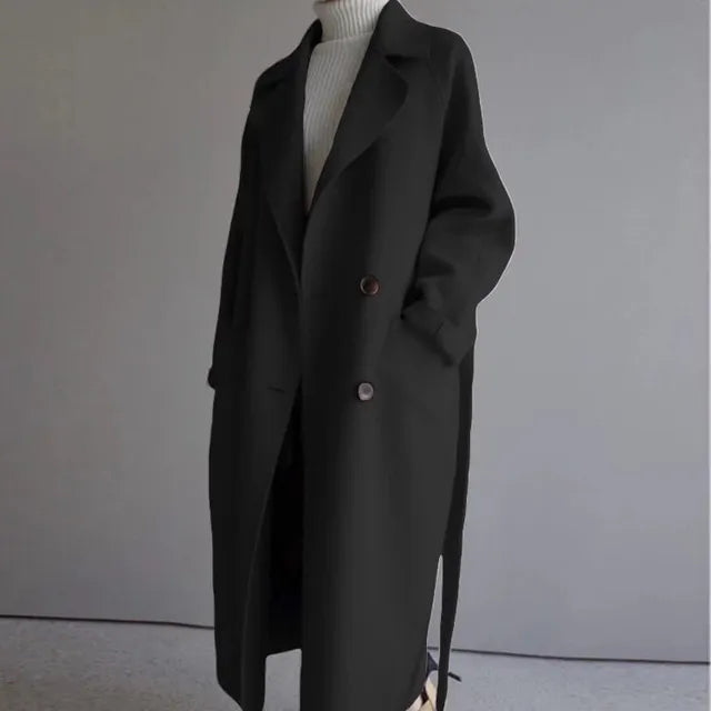 Levoire | Manteau ajusté et confortable Noir