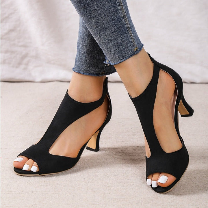 Levoire | Nu-pieds à talons bas Noir