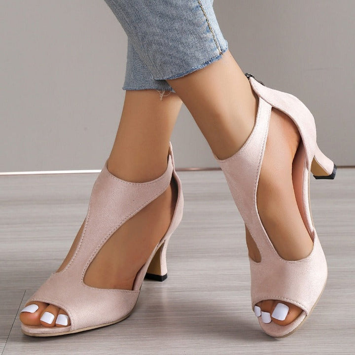 Levoire | Nu-pieds à talons bas Rosa