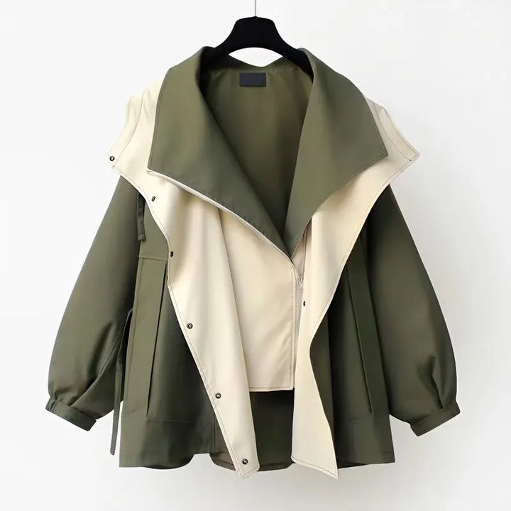 Levoire | Trench-Coat Ylihoikka Avec Capuche Vert