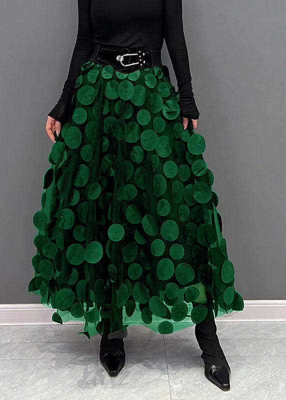 Levoire | Stellaire Hame Tüllistä Eleganssilla Tummanvihreä