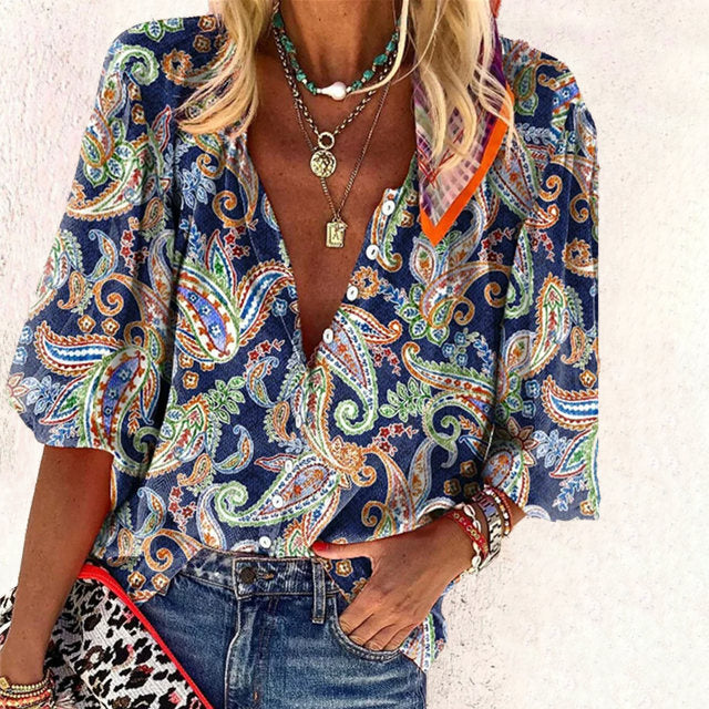Levoire | Blouse Ethnique Weinlese