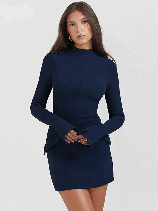Levoire | Robe Intelligente Avec Élégance Bleu