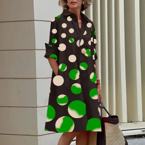 Levoire | Robe Chemise Pour Femmes Vert Noir