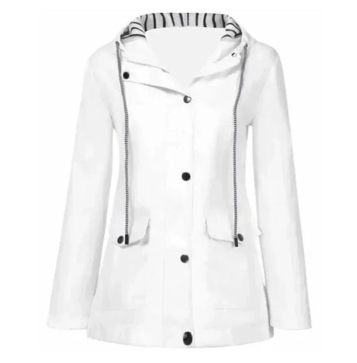 Levoire | Veste Imperméable À La Mode Pour Femmes Blanc