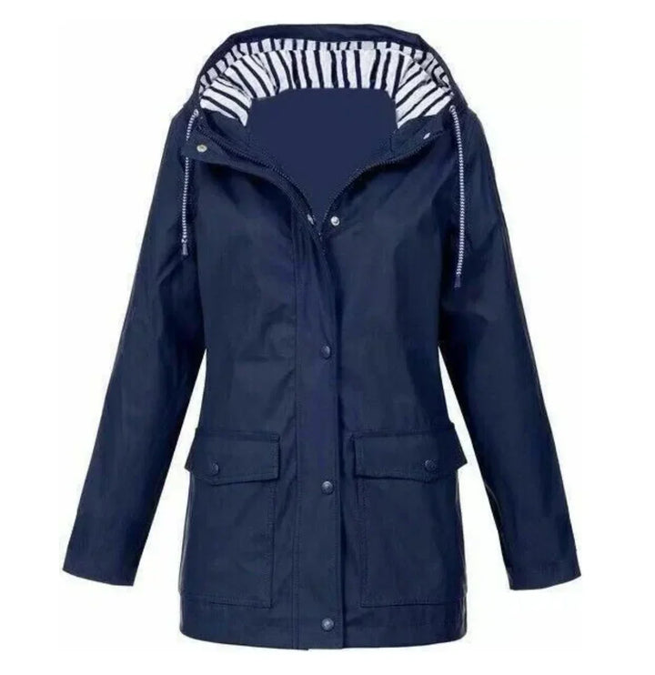 Levoire | Veste Imperméable À La Mode Pour Femmes Bleu foncé