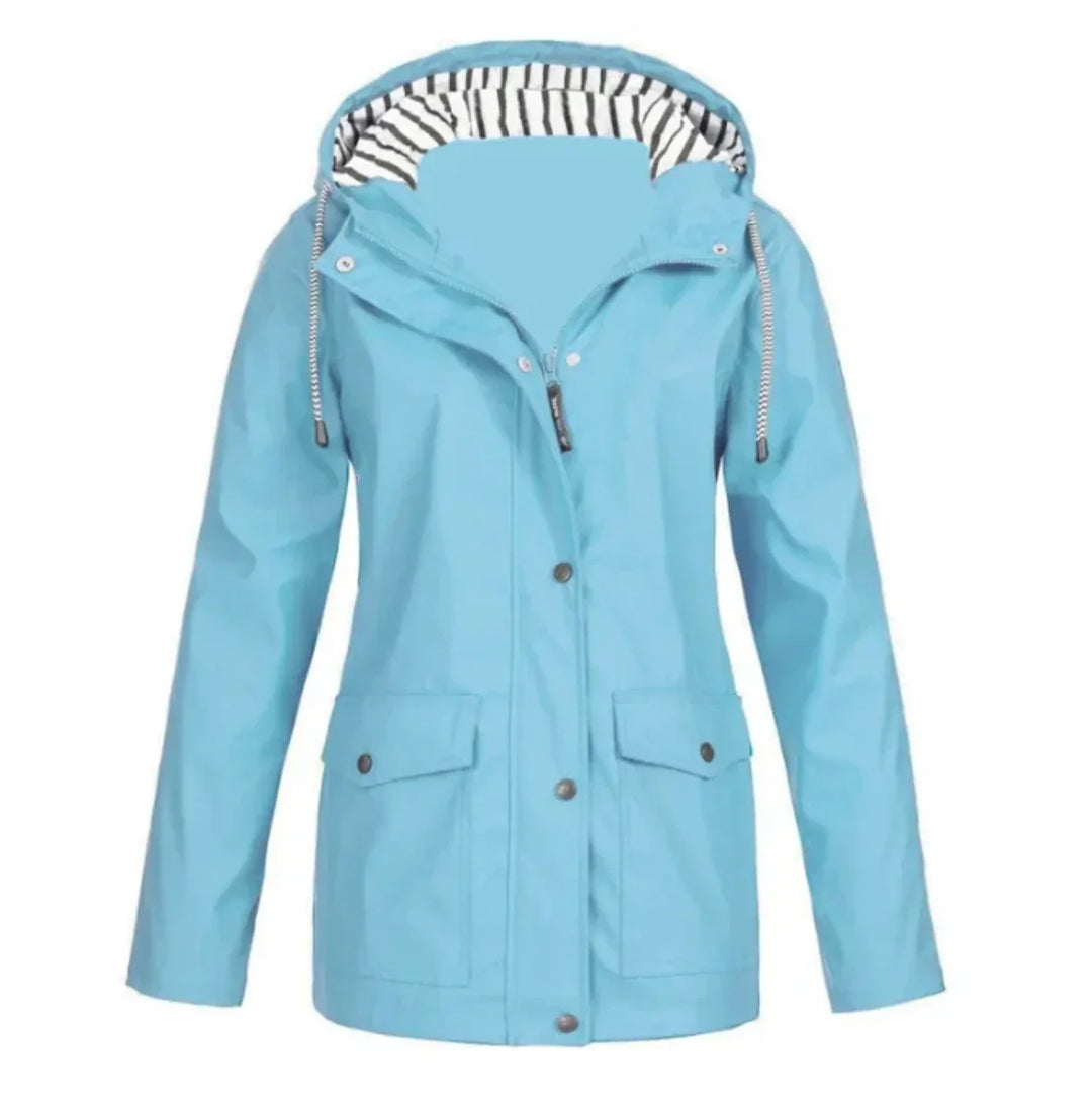 Levoire | Veste Imperméable À La Mode Pour Femmes Bleu clair