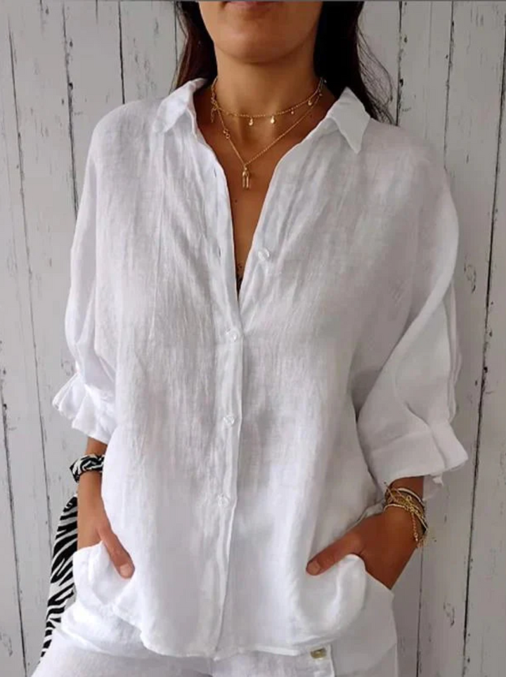 Levoire | Blouse élégante avec boutons Blanc