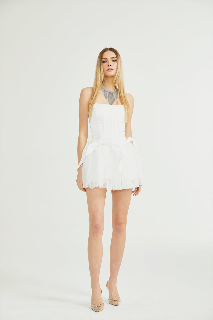 Levoire | Corset Tulle Mini Robe