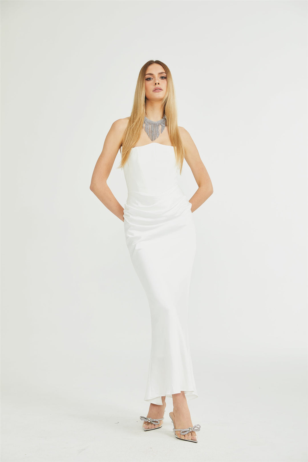 Levoire | Robe Maxi Drapée Off-Shoulder