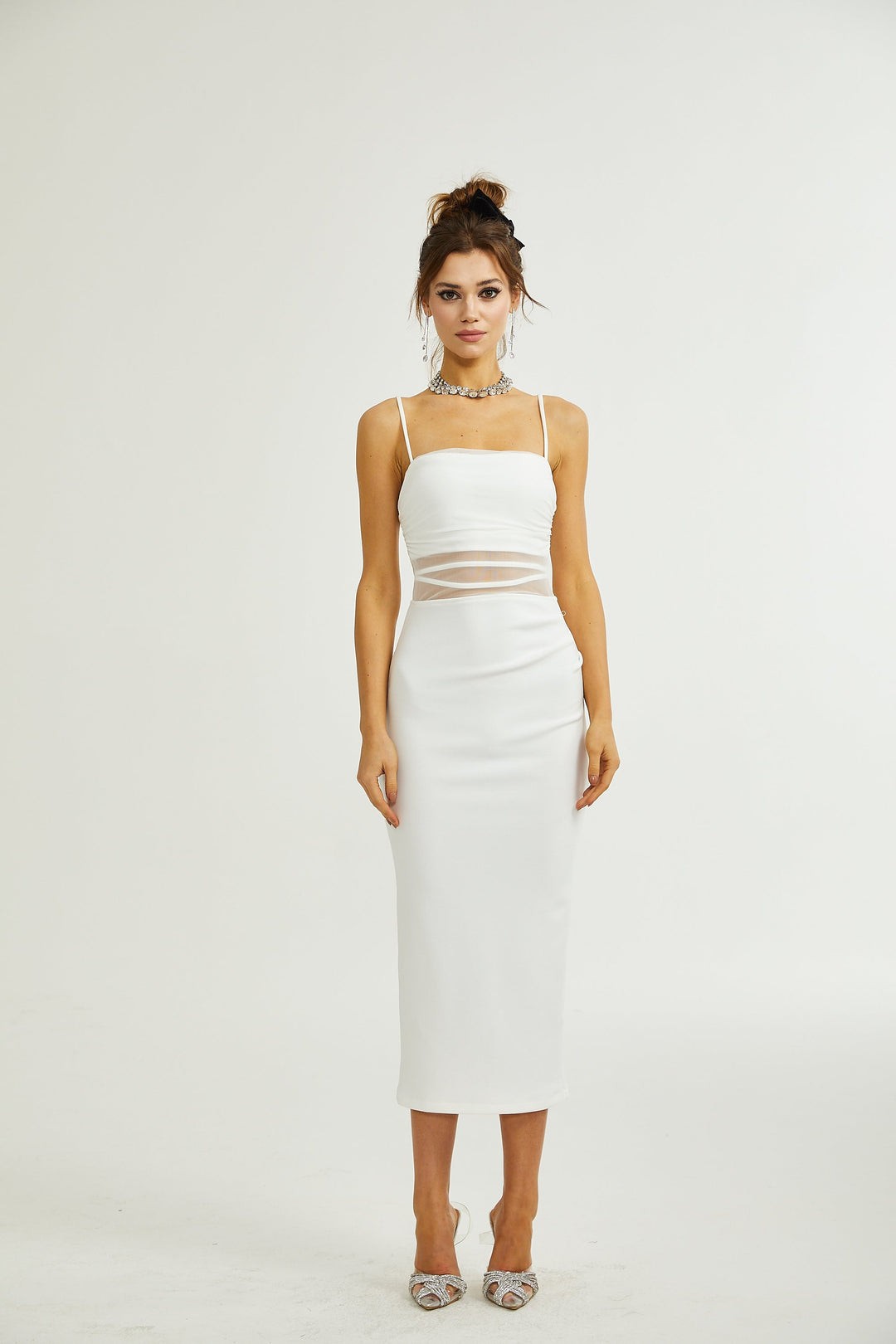Levoire | Robe Midi Semi Transparente