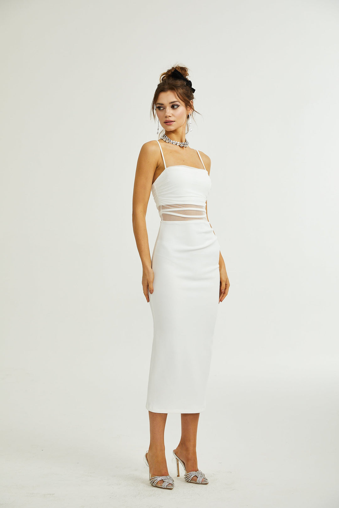 Levoire | Robe Midi Semi Transparente
