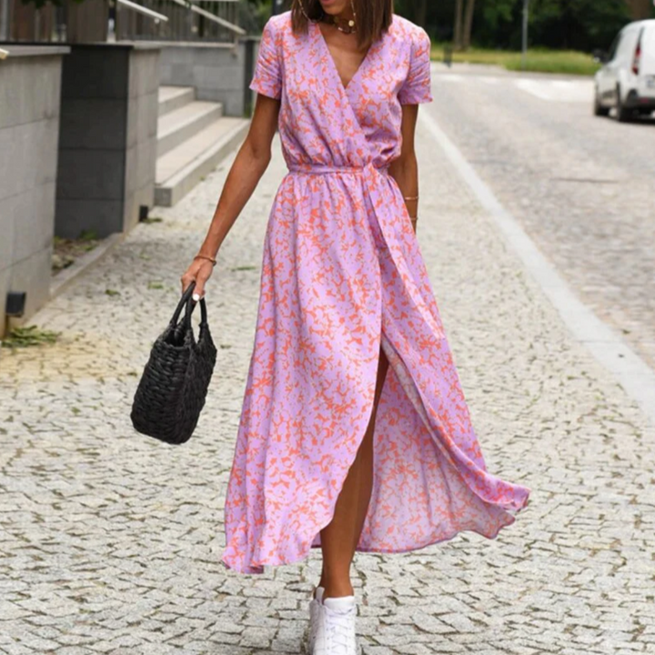 Levoire | Robe D'Été Élégante Robe Imprimée Pour Femmes Rosa