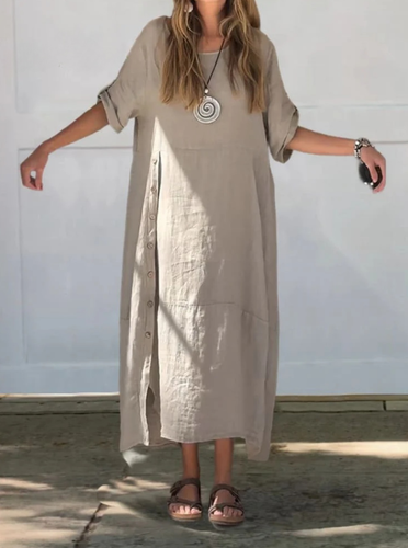Levoire | Robe D'Été V Col Élégant Léger Style