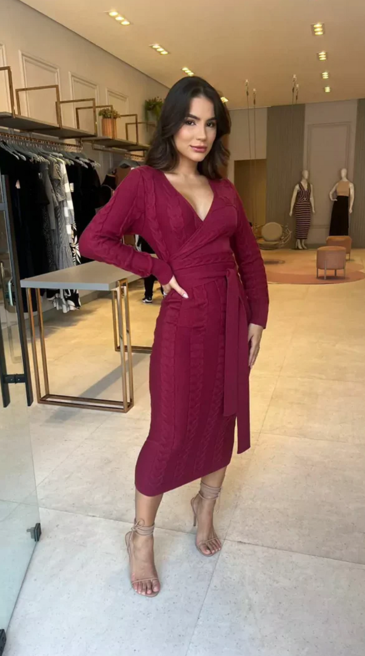 Levoire | Robe D'Été Col Rond Élégant Mode De Loisir Mélange De Polyester