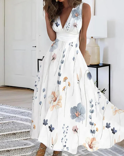 Levoire | Robe D'Été Élégante À Décolleté En V Mode Légère