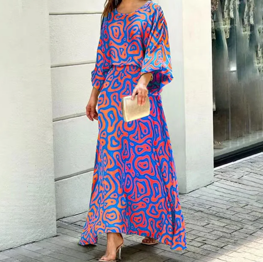 Levoire | Robe D'Été Sans Manches Col Rond Élégante Légère Lila