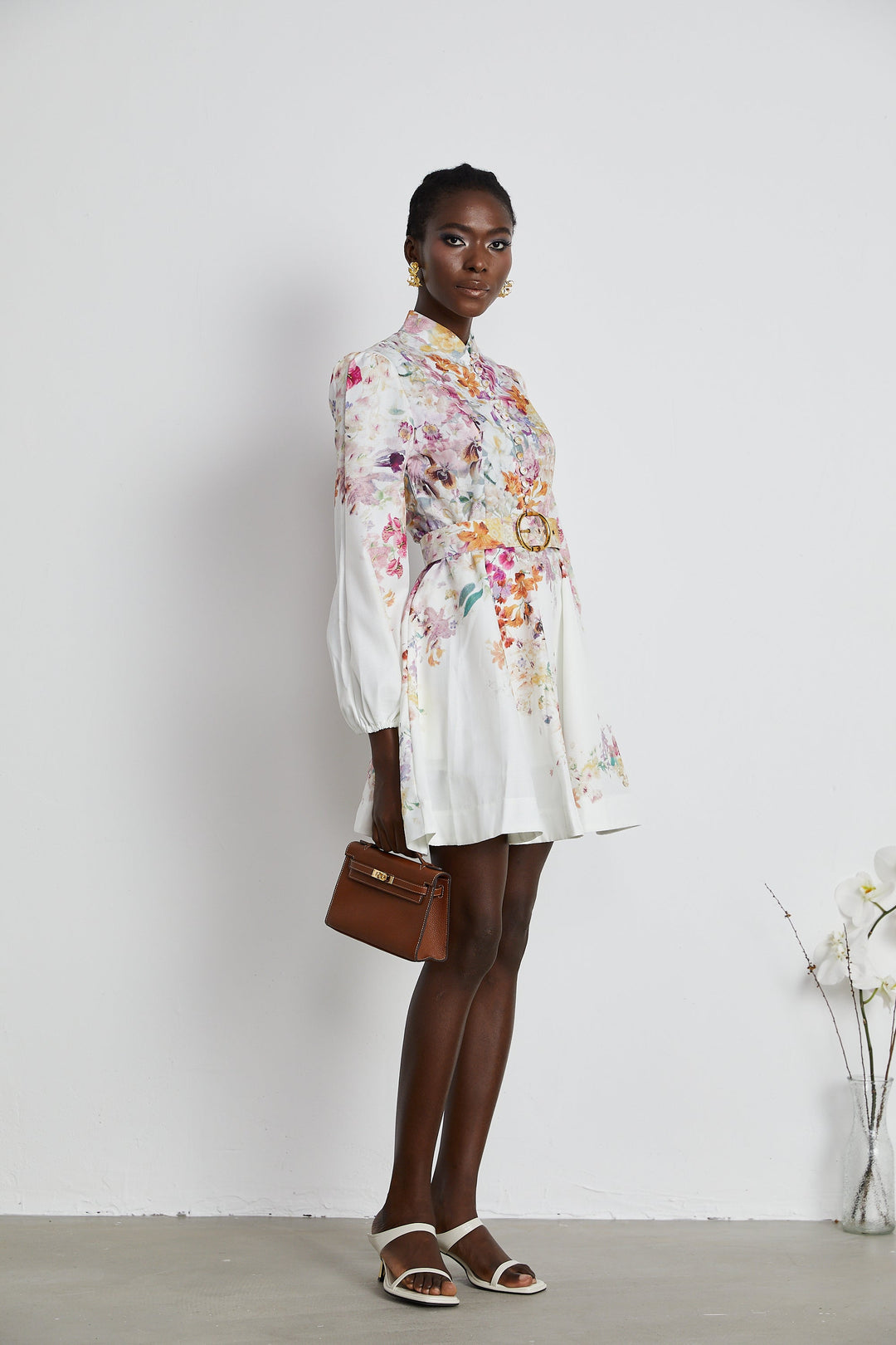 Levoire | Robe Midi En Or Ornée De Cristaux