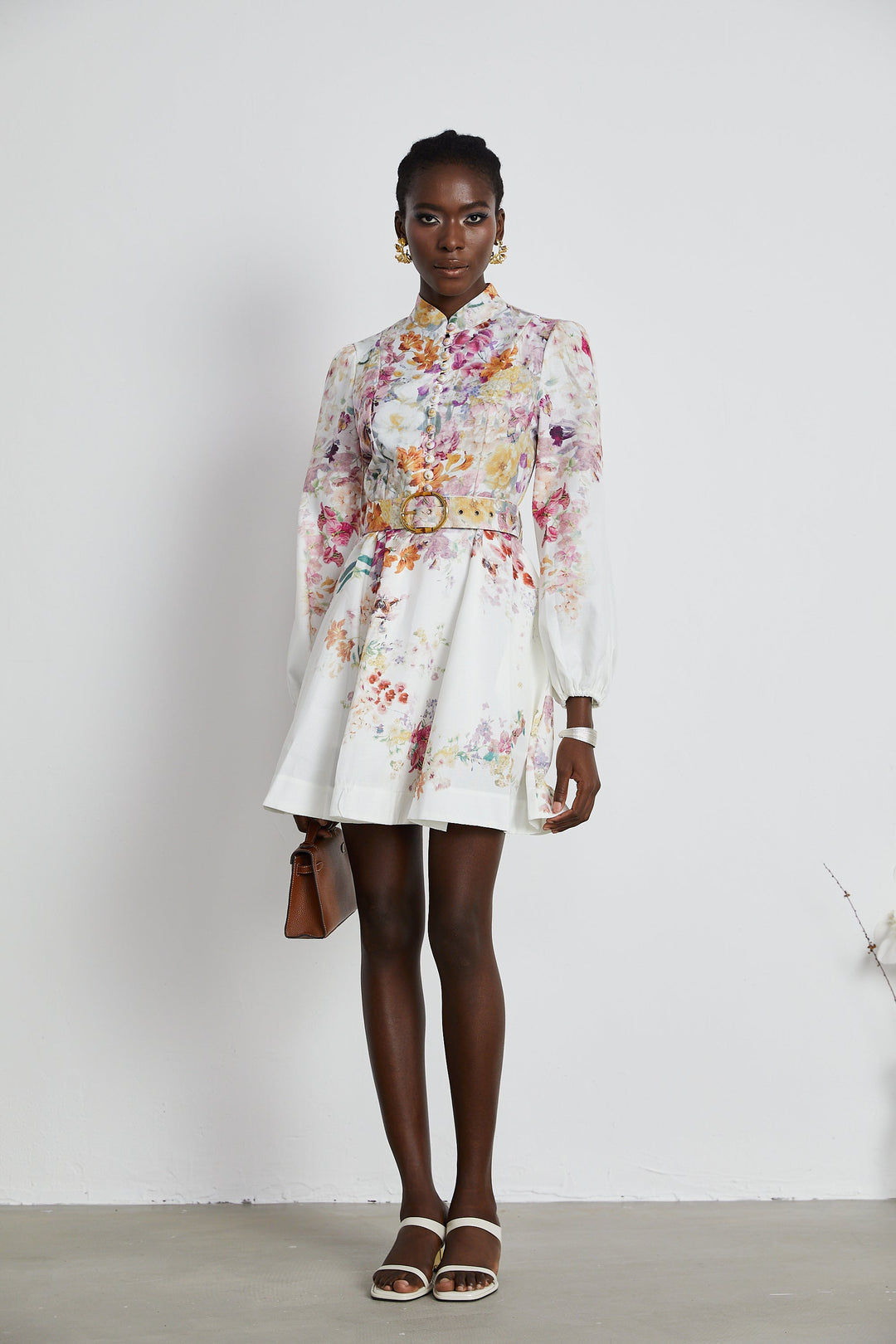 Levoire | Robe Midi En Or Ornée De Cristaux