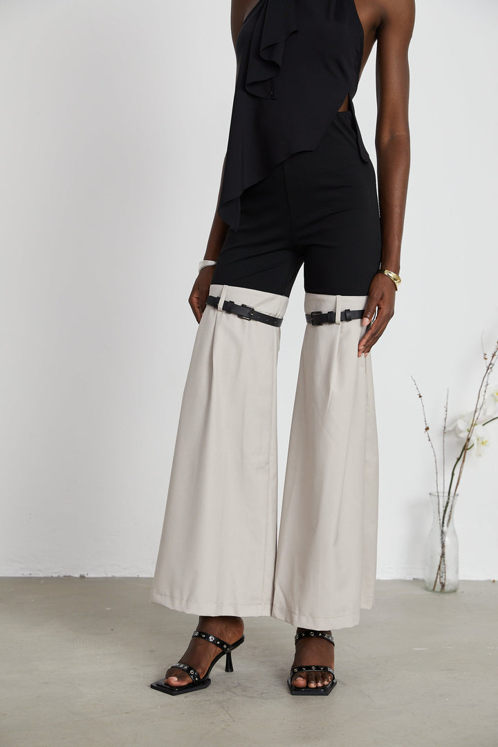 Levoire | Pantalons Flare Bicolores
