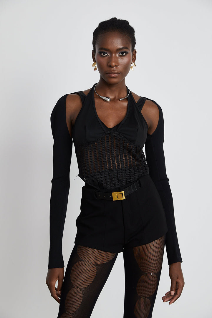 Levoire | Top Style Bustier Panneau Noir