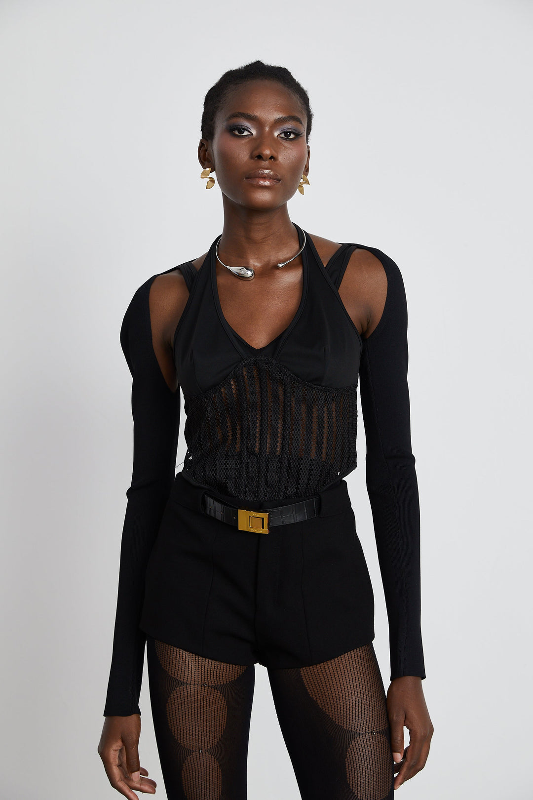Levoire | Top Bustier À Panneau Noir
